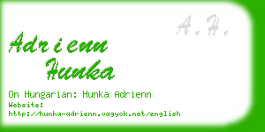 adrienn hunka business card